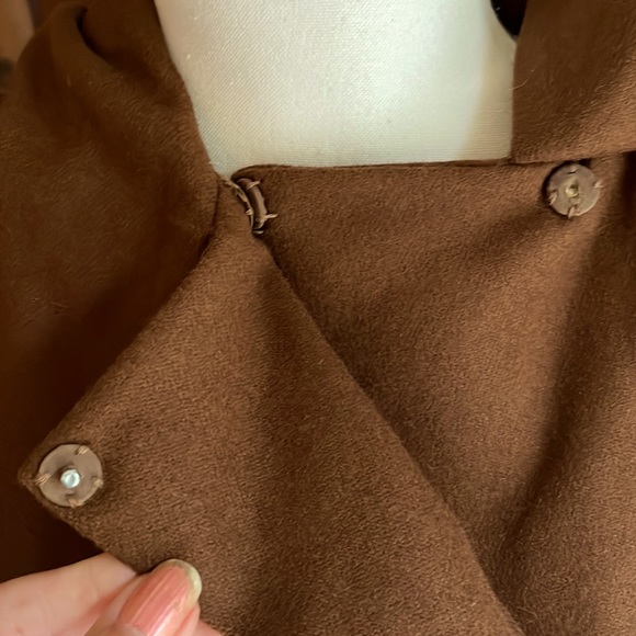 Vintage Wellington Featherlite Wool Cape Coat Tall - Picture 3 of 10